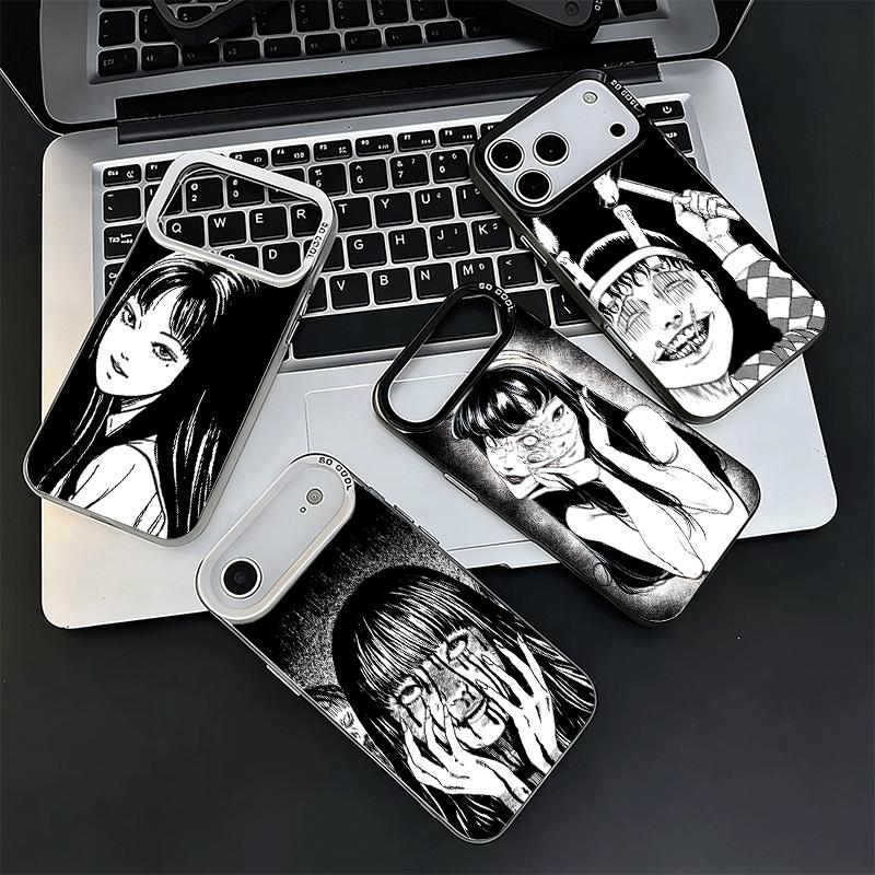 Japanese Horror Anime Shockproof Phone Case for iPhone 17 Air 16 16E 15 Pro Max 14 Plus 13 Mini 12 Back Cover Anti Fall Fundas