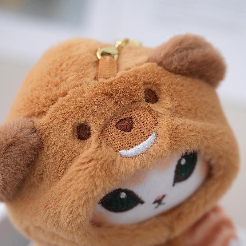 12Cm Anime Mofusand Plush Keychain Pendant Bag Pendant Cartoon Cute Little Raccoon Squirrel Panda Plush Toy Bag Pendant Gift High Quality