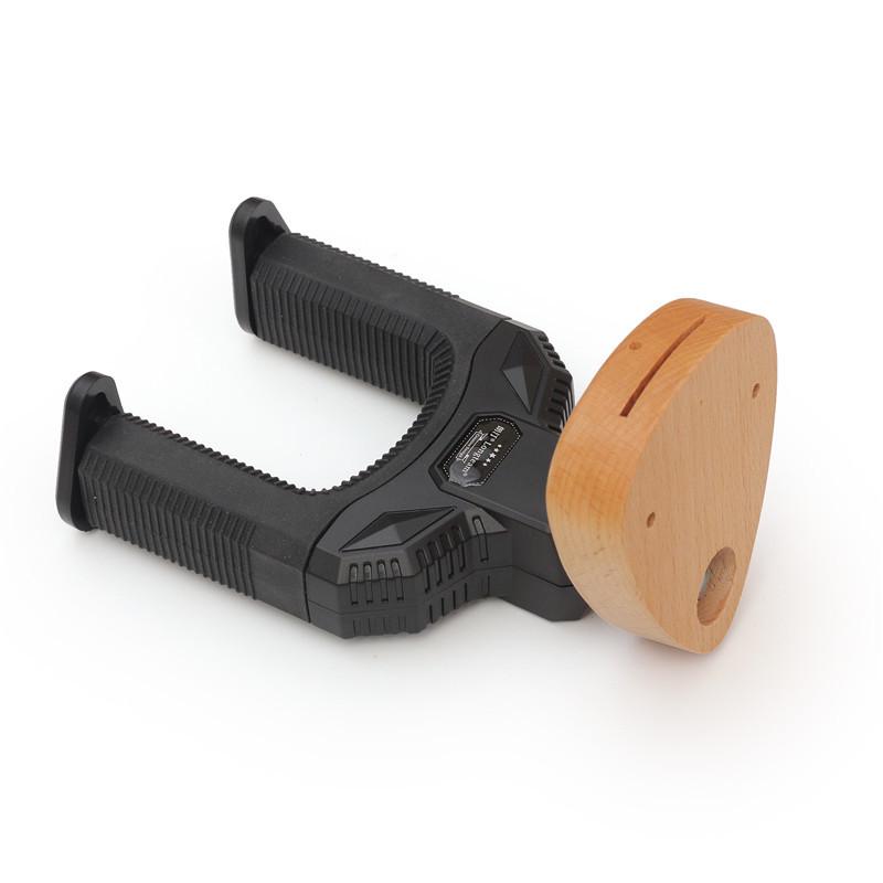 Beech Wood Guitar Hanger Wall Mount with Gravity Lock for Acoustic & Electric Instruments