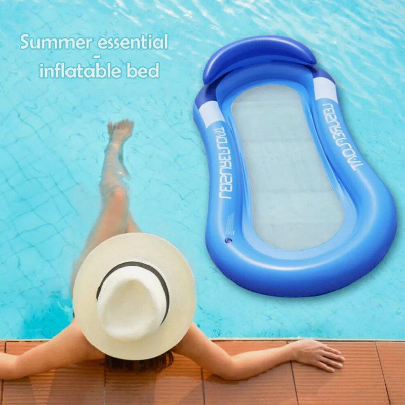 Swimming Inflatable Adults Paddling Pool Float Beach Lounger Toy Floating Bed
