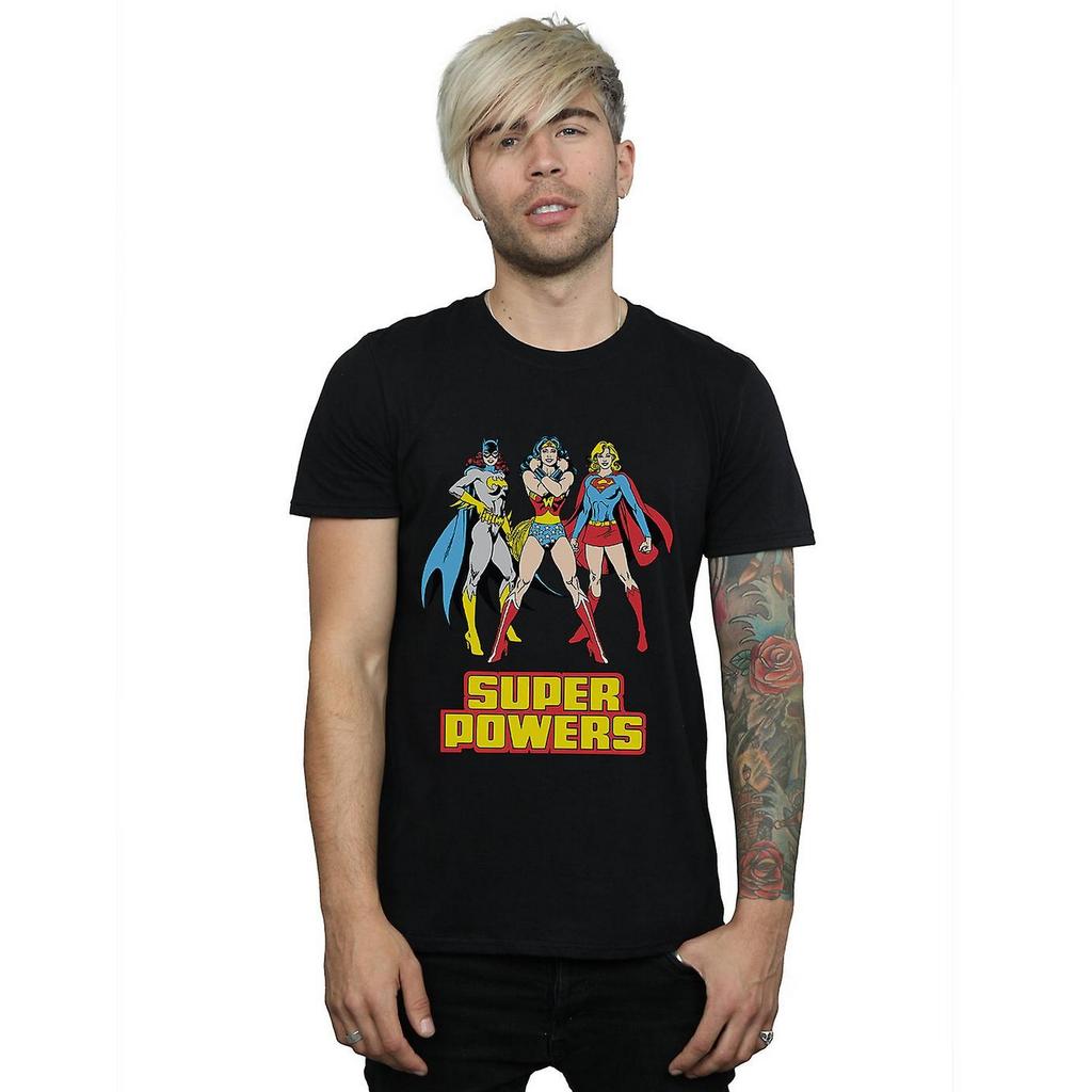 DC Super Hero Girls Herr Super Power Wonder Woman Group T-shirt i bomull