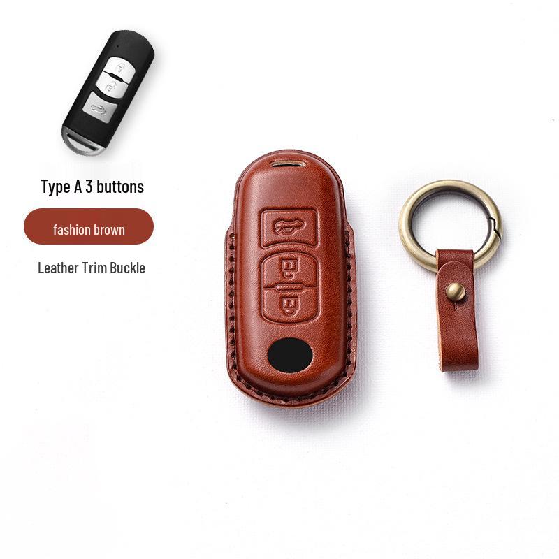 

Genuine Leather Key Case for 2021 Mazda CX4/CX5 (2-Button/3-Button) – High-End Fashion Design