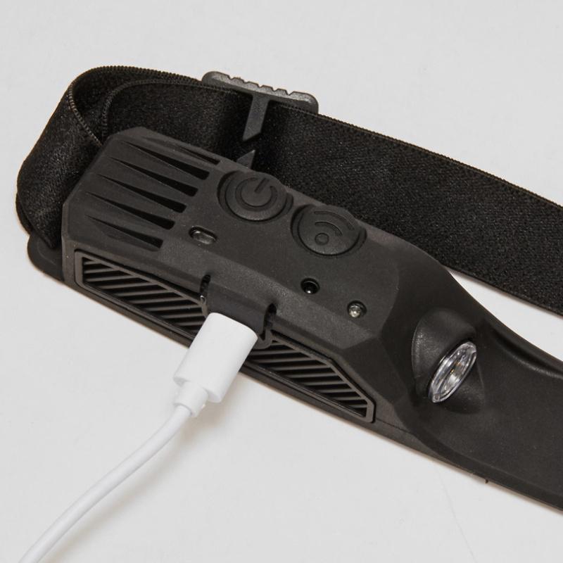 1/2/3/5ks Indukční LED čelovka Snímač pohybu USB nabíjení 5 režimů svícení Svítilna Svítilna COB LED Hornická hlavová svítilna pro venkovní turistický kemp