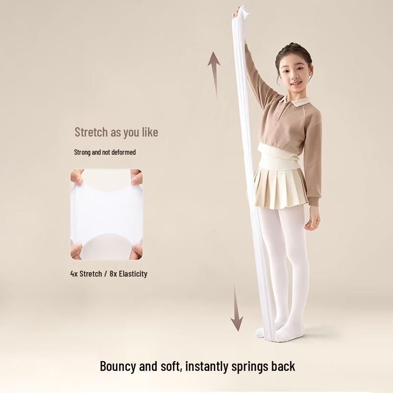 LANGSHA Girls' Fleece Lined Dance Tights