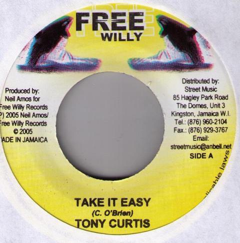 7inch Record TONY CURTIS / REAGAN (2) - Take It Easy / Head Start NONE Free Willy 2005 Jamaica Reggae, Ska & Dub Used