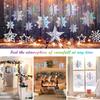 107pcs Froze balloon arch garland kit, snowflake balloons, colorful snowflake decorations, Christmas party, holiday party