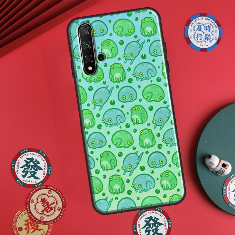 Cartoon Frogs For Huawei P60 Pro P30 P40 Lite Nova Y61 Y91 Y90 Y70 Y60 Y72 12s 12i 11i 7i 8i 9 10 SE Case