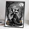Diamond Mosaic Colorful Diamond Painting Jack and His Bride Full Round Embroidery Cartoon Creative Hobbies Wall Decor