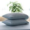 Pure Cotton Jersey Striped Bedding Set: Pillowcase, Duvet Cover, Fitted Sheet - Ideal for Dorms