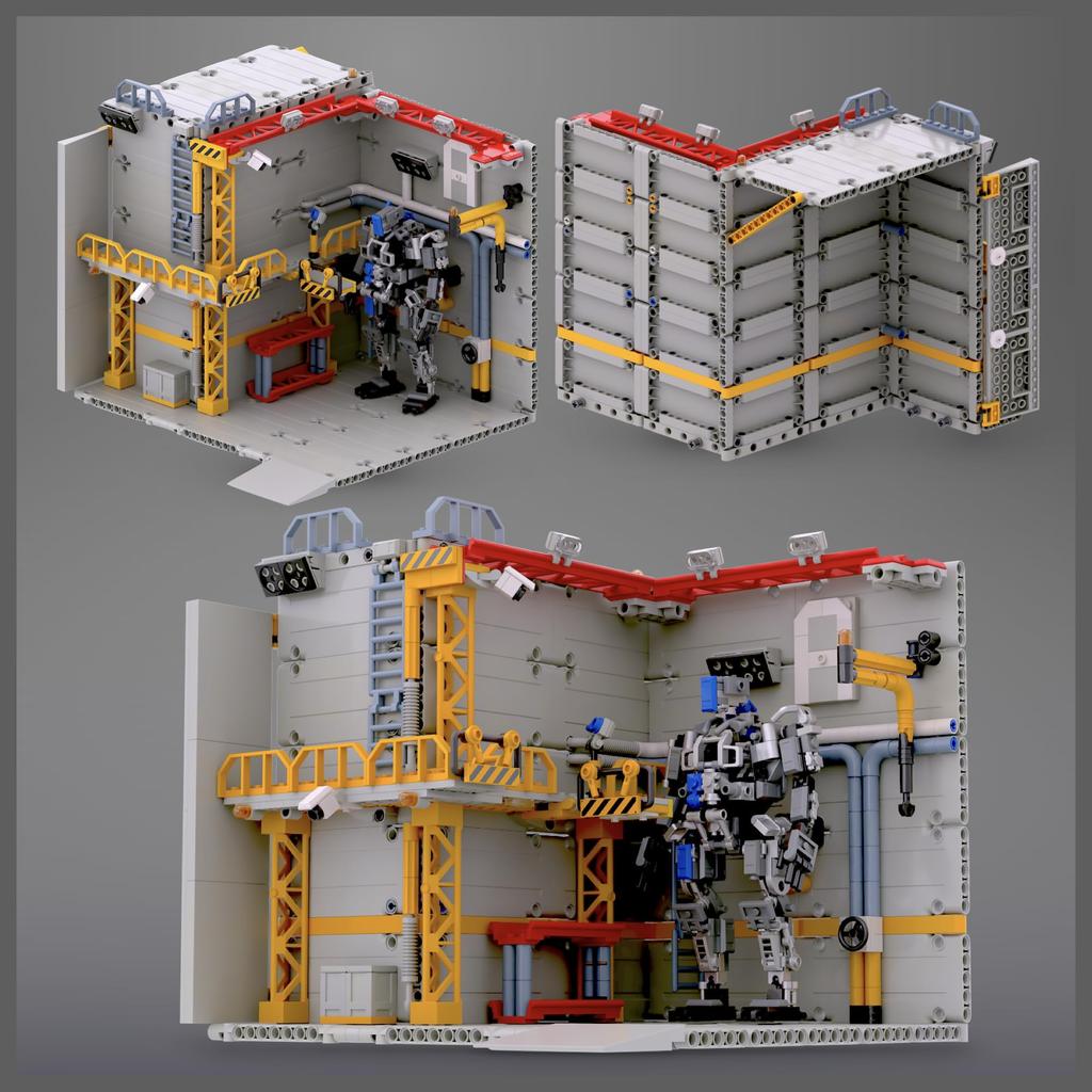 MyBuild Mecha Frame Hanger 7006  Mecha Garage for Mecha Storage  Maintenance BayWork Tower  Expandable Mecha Base  Ages 16 and Up (Includes Mecha