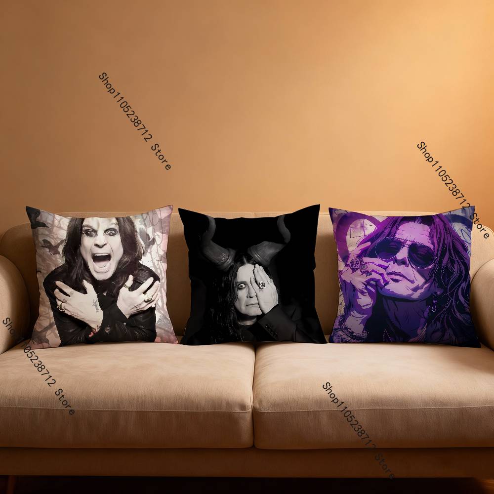 O-Ozzy Osbourne Pillow Case Plush Fabric Soft Pillowcase Double Sided Print Sofa Cushion Cover Throw