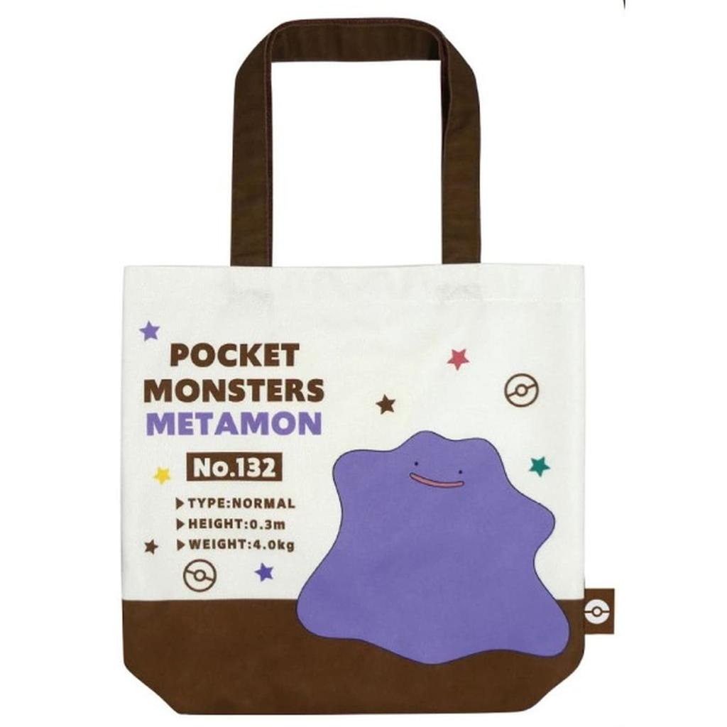Maruyoshi K Company Pokemon Outing Tote Bag, Ditto, H370 X W390 X D100mm, PM-OT3-MT