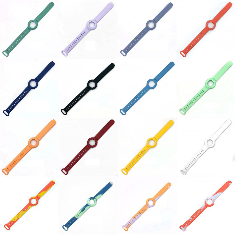 Hülle für Apple AirTags Weiches Silikonarmband Air Tag Kratzfestes Armband Schutzhülle Schale für AirTag Kinder Armbanduhr