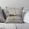 Women Sleeping In Sofa Pillowcase Polyester Linen Velvet Pattern Zip Decorative Sofa Seater Cushion Case
