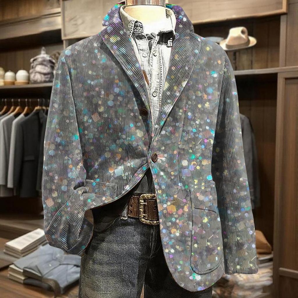 Herren Business Casual Karneval Cordjacke