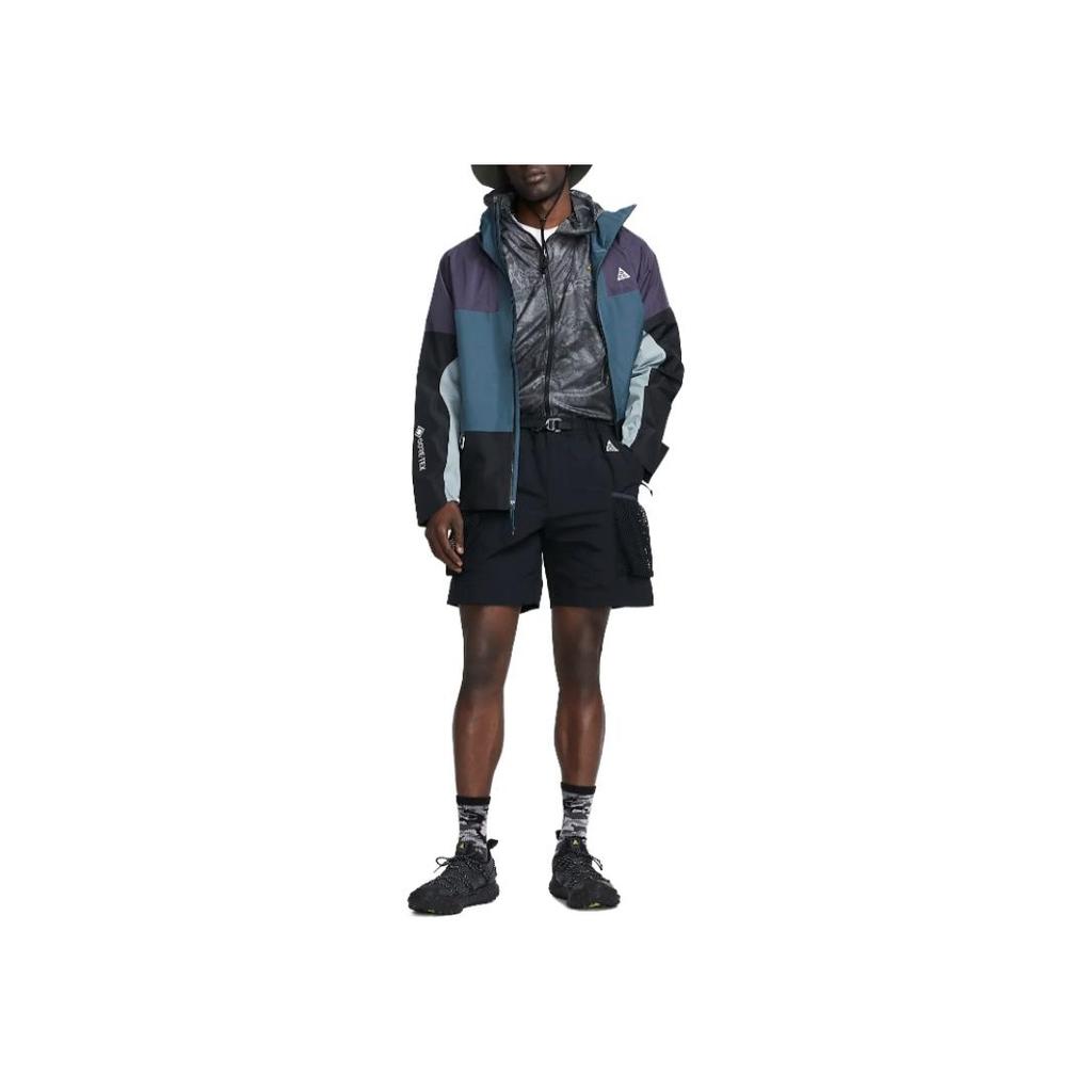 Nike ACG Snowgrass Einfarbiges Logo Taschen Kordelzug Shorts Herren Unterteile Schwarz DV9405-010