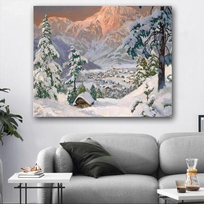 Ricamo Diamante 5d Fai da Te Paesaggio Innevato Mosaico Diamante Pittura Diamante Punto Croce