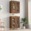 VidaXL Wall-mounted Hanging Cabinet Brown Oak 69.5x34x90 Cm 817389