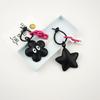 PU Flower Tree Star Pendant Keychain Cable Tie Keyring Bag Accessory Key Holder