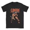 Conan der Barbar T-Shirt Sommer Baumwoll-T-Shirts Für Paare Harajuku Benutzerdefiniertes Logo T-Shirt Kurze Ärmel Vintage Oberteile