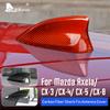 Fibre de Carbone Rigide Véritable pour Mazda 3 Axela CX-3 CX-4 CX-5 CX-8 Extérieur Voiture Aileron de Requin Antenne Cache Autocollant Garniture Accessoires
