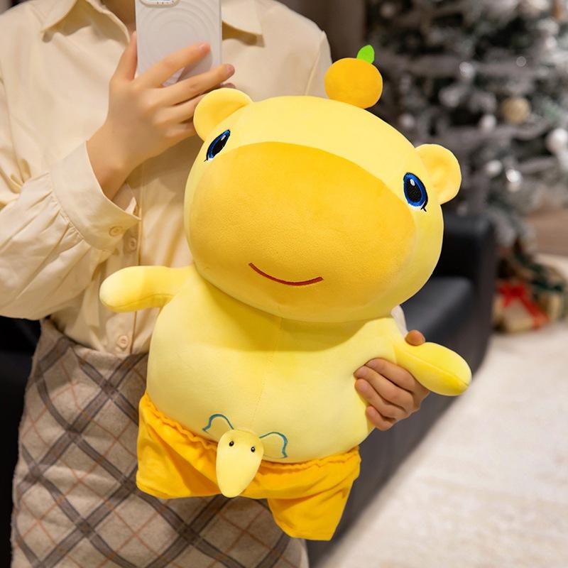 Cute Capybara Lulu Elephant Doll Push Pillow Plush Toy Children's Doll Soothing Companionship Doll Gift