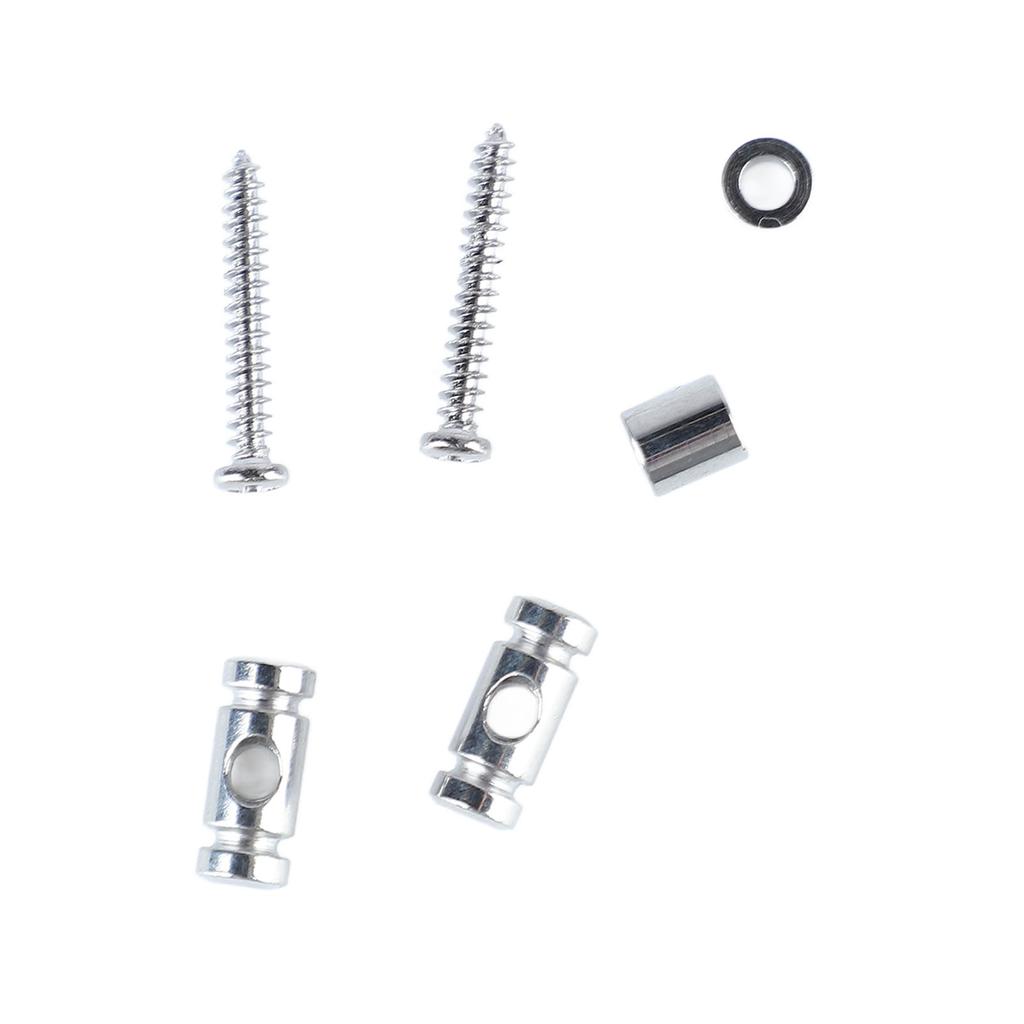 Guitar Roller String Tree Guide Retainer Metal Electric Guitar String Guide Retainer Replacement Silver