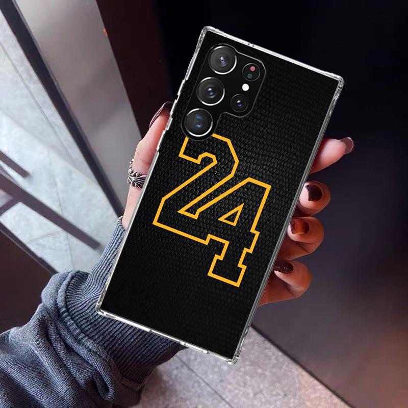 Basketball 23 24 8 Number Phone Case For Samsung Galaxy S23 S24 S25 Edge S26 Ultra S22 + S21 Plus S20 FE Cover Silicone Print Sh