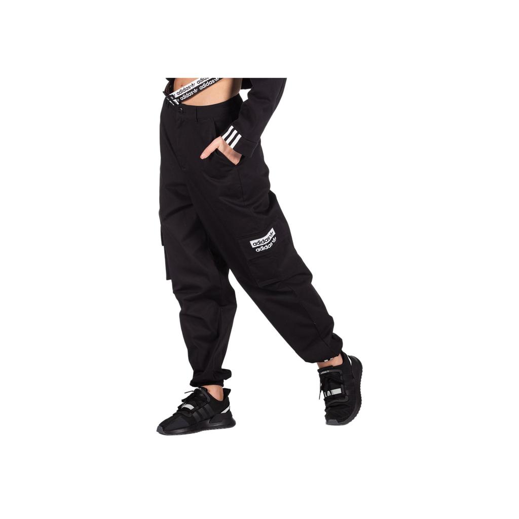 Adidas Originals Trefoil Track Pants Women Bottoms Black FM2455