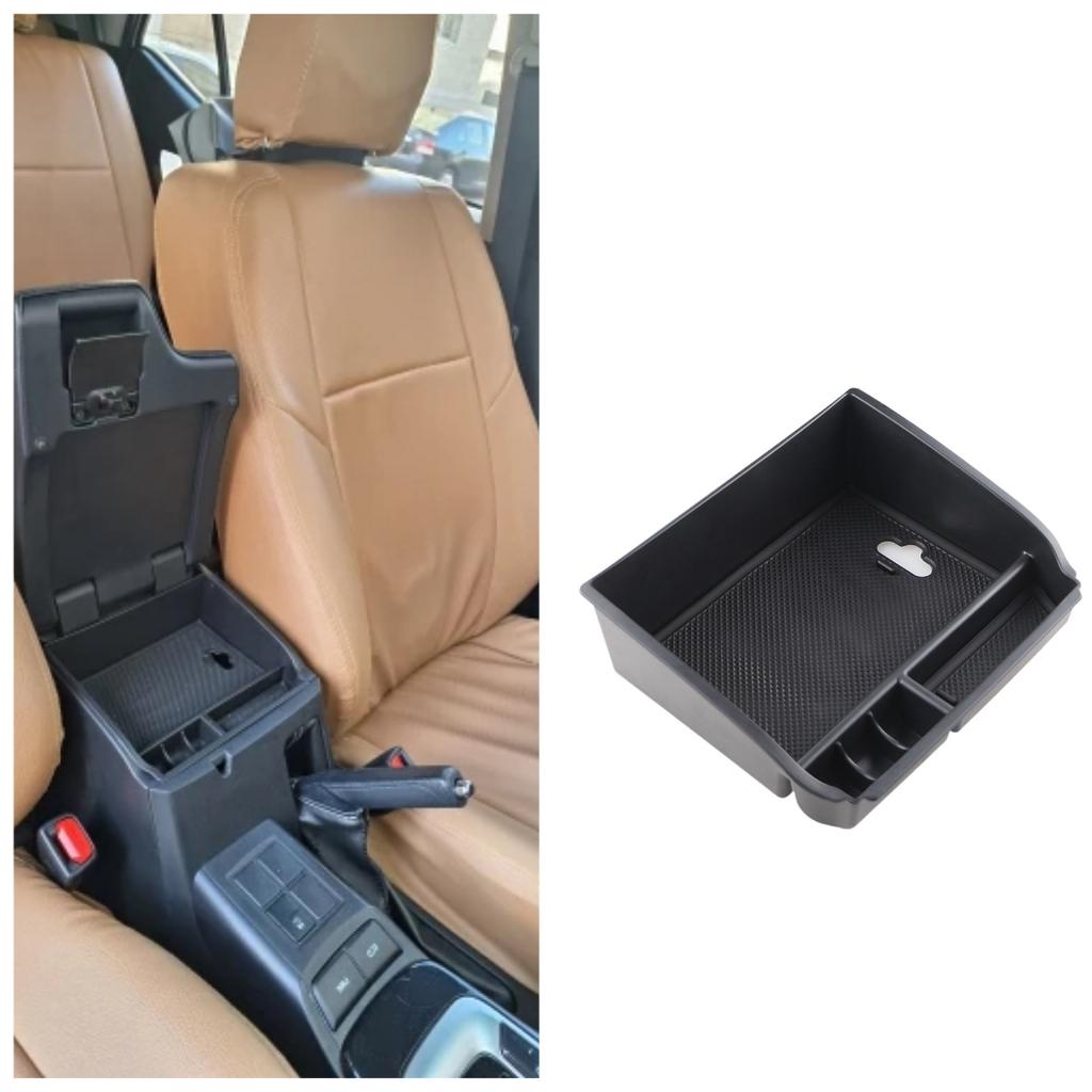 Car Armrest Storage Box for Toyota Hilux Fortuner 2016 2017 2018 2019 2020 2021 2024 Center Console Organizer Tray Pallet Holder