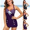 Kvinner Sexy Todelt badedrakt Plus Size Swimdress Dame Tankini Monokini Ny jente Bikini Beach Badedrakter Badetøy 5XL