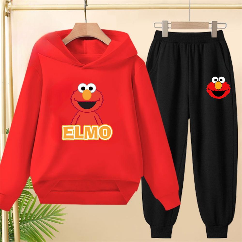

Sesame Street Children s Hoodie Suitable hooded sweatshirt outerwear+pants set autumn clothing for Age 160
