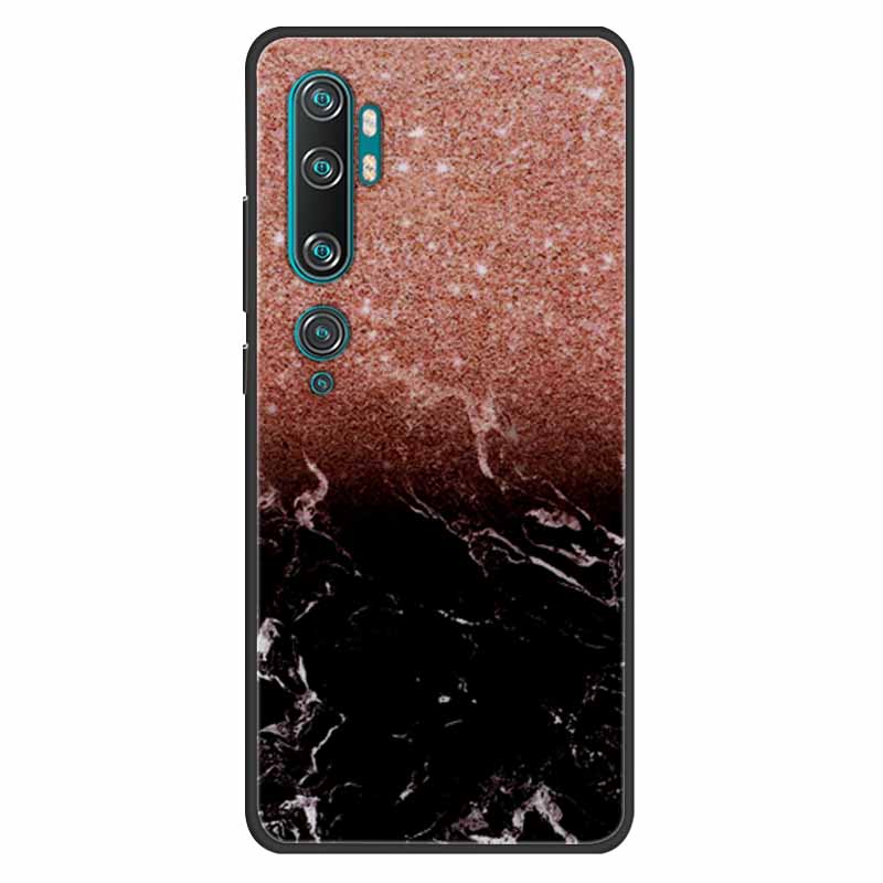 For Xiaomi Mi Note 10 Case Silicone Soft Owl Lion TPU Fashion Back Cover For Xiaomi Mi Note10 Cases Protective Printed Covers