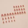 Simple Solid Color Smudged Fake Nails Wearing Nail Removable Nail Art Piece Nail Patch Almond Nail Type