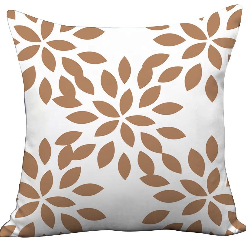 Modern Simple Nordic Style Plush Sofa Pillowcase Small Flower Letter Print Ins Macaron Color Pillowcase