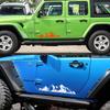 2PCS Car Stickers For Jeep Renegade Liberty Patriot Wrangler JK Grand Cherokee Rubicon Compass Vinyl Mountain Decals Accessories