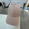 Hat female versatile bow sweet and cute big head circumference baseball cap showing face small casual cap