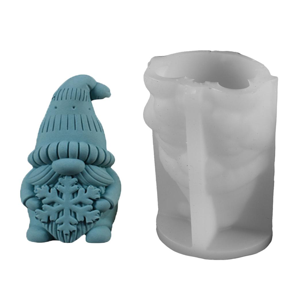 Flexible Silicone Mold Handmade Scented Candle Mould Santa Claus Shaped Aromatherapys Jewelry Mold Home Decorations