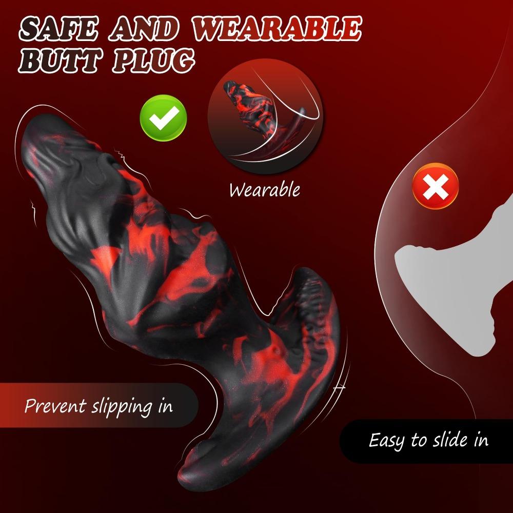 Soft Silicone Extra Large Anal Plug Wearable Anal Dilator Fantasy Dildo Women Adult Anal Toy