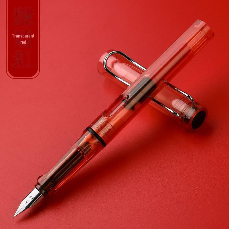 Zhengzi Student Fountain Pen - Iridium Gold 0.5mm Nib, 0.38mm Replaceable Ink Capsule, Steel Construction