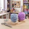 Wooden Yarn Rotating Tool Portable Thread Holder Auxiliary Tool Yarn Ball Holder  Crochet Work