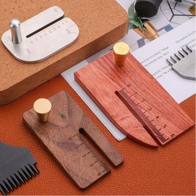 Multifunctional Wooden Leather Chopper Stainless Steel Punching Auxiliary Tool