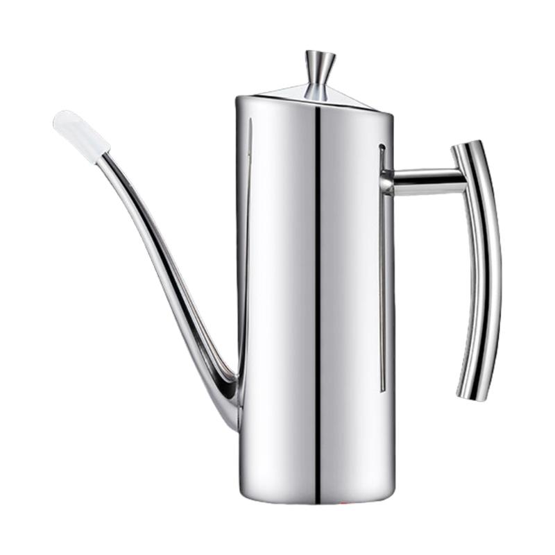 

Delicate Design Oil Bottle With Accurate Pour Spout Nonrust Steel Leak proof Structure Kitchen Organization Essential