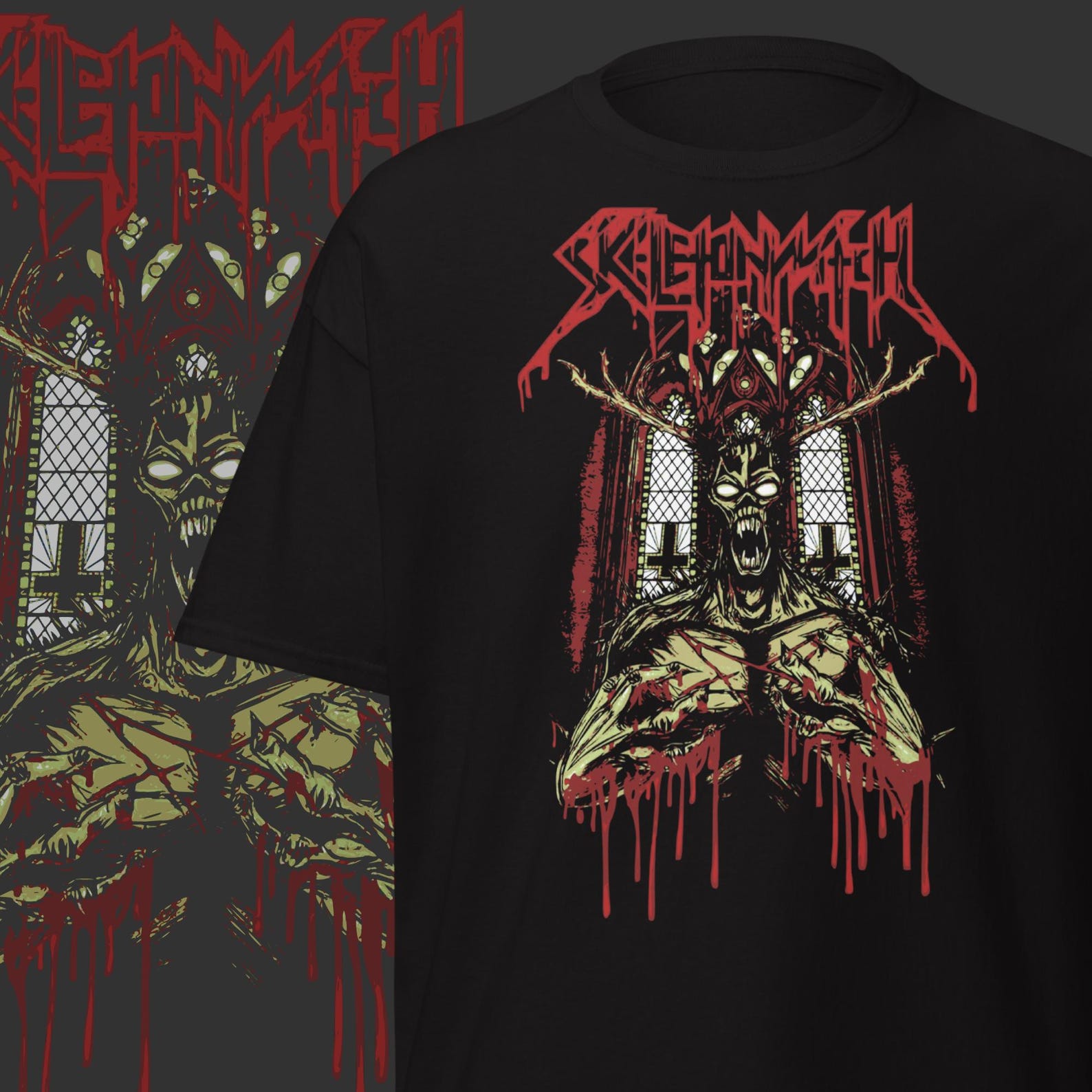 Skeletonwitch T-Shirt Old School Metal Band Tee Heavy Metal Clothing M