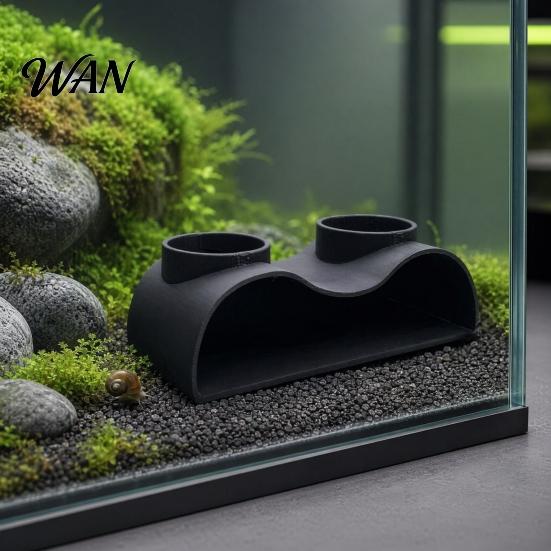 Non-toxic Fish Tank Tunnel Double Opening Aquarium Cave Tunnel, Hideout Decoration with Two Entrances, Hiding Spot for PLA Artificial Stone