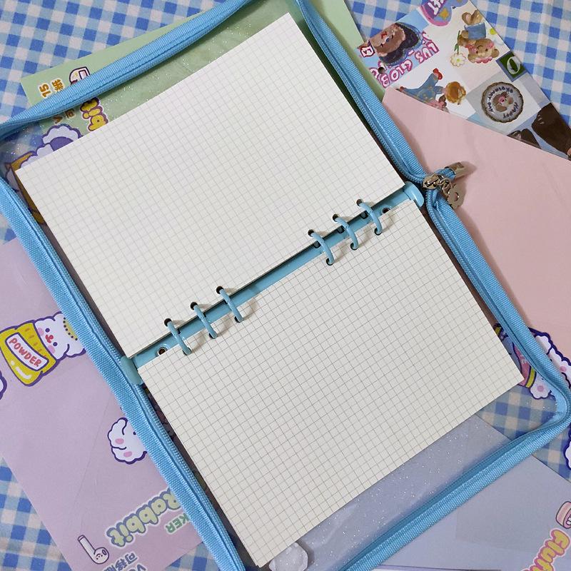 6 Delikli Spiral Ciltli Defter Yedek Kağıdı: A4/B5/A5/A6/A7 Kareli, Çizgili, Boş Defter Sayfaları