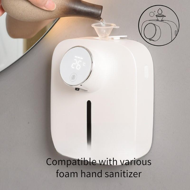 Household Rechargeable Automatic Foam Hand Washing Equipment Wall Mounted Smart Infrared Induction Soap Dispenser