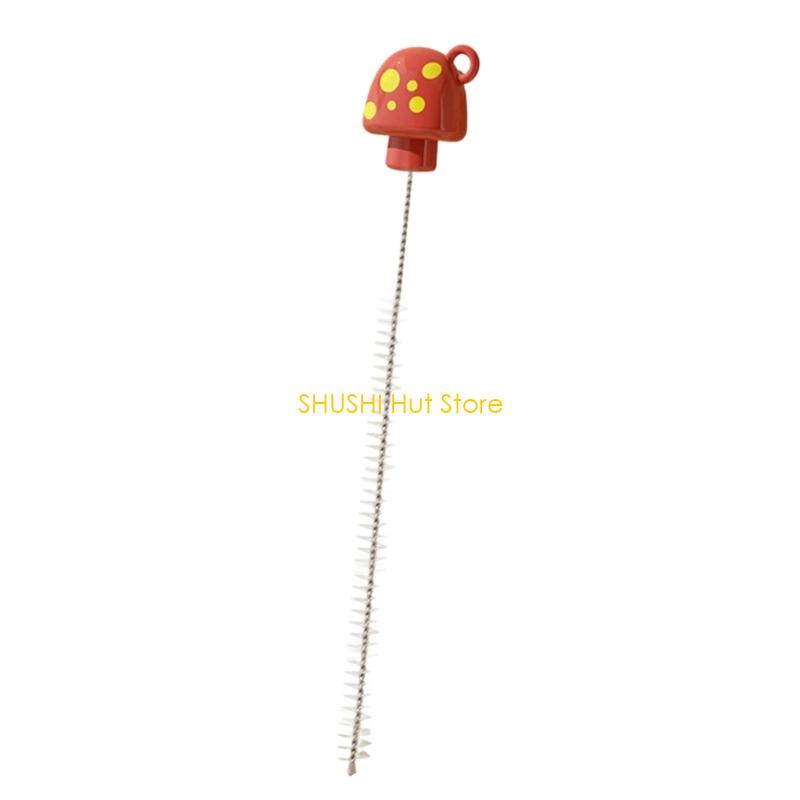 

Long Handle Tube Cleaning Brush With Soft Flexible Head Dishwasher Safe Straw Scrubber For Kitchen Use D57B