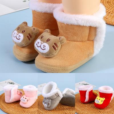 Kids Girl Footwear Boots Cute Princess Baby Shoes Soft Winter Toddler Shoes Boys and Girls Socks Shoes Newborn Warming Socks