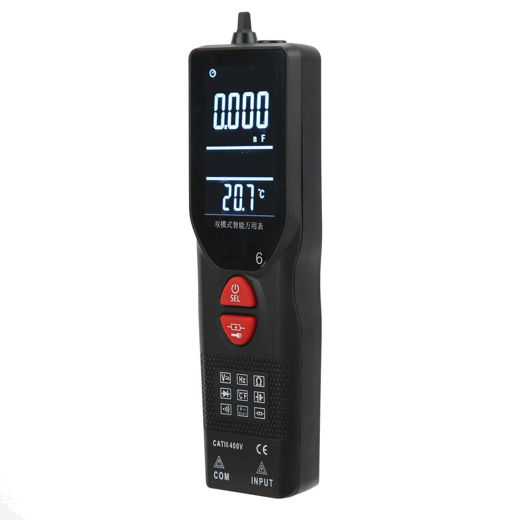 Dual Mode Smart Multimeter Handheld Multifunction Digital DCAC Voltage Meter Detector